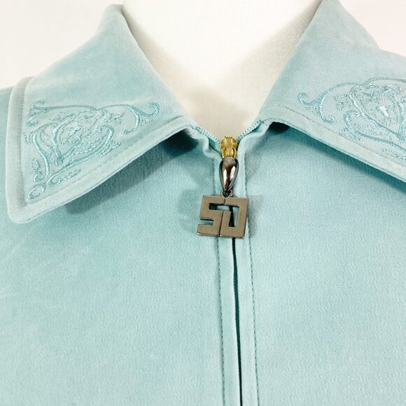 St John Sport Embroidered Full Zip Jacket Size S - Picture 4 of 11